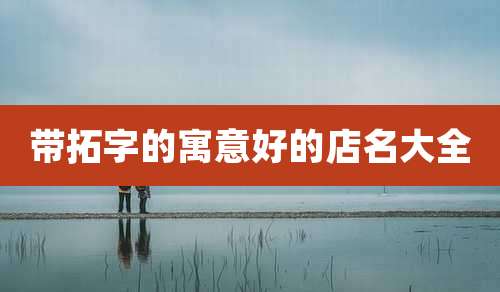 带拓字的寓意好的店名大全