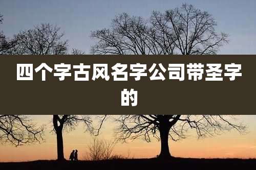 四个字古风名字公司带圣字的