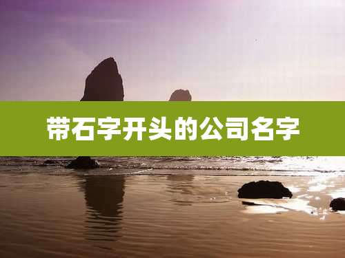 带石字开头的公司名字