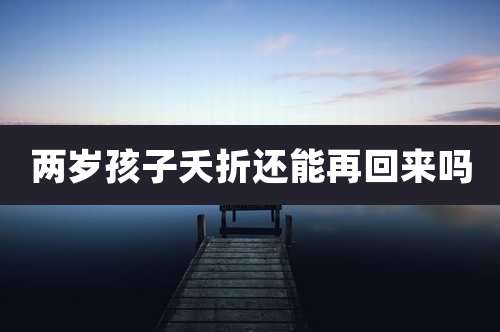 两岁孩子夭折还能再回来吗