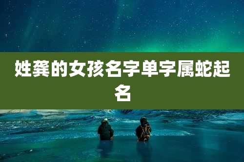 姓龚的女孩名字单字属蛇起名