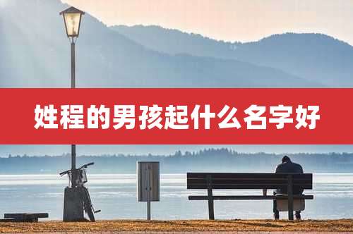 姓程的男孩起什么名字好