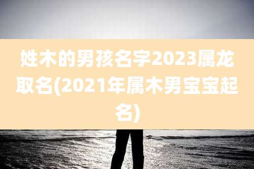 姓木的男孩名字2023属龙取名(2021年属木男宝宝起名)