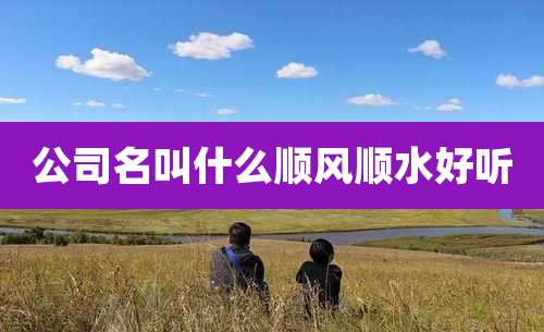 公司名叫什么顺风顺水好听