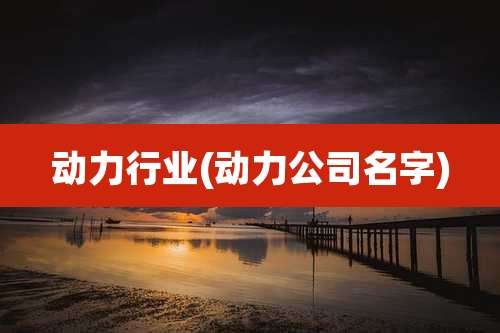 动力行业(动力公司名字)