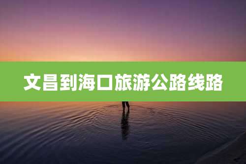 文昌到海口旅游公路线路