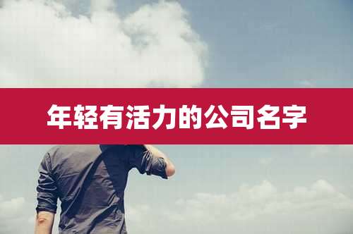 年轻有活力的公司名字