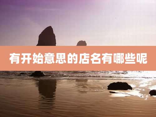 有开始意思的店名有哪些呢