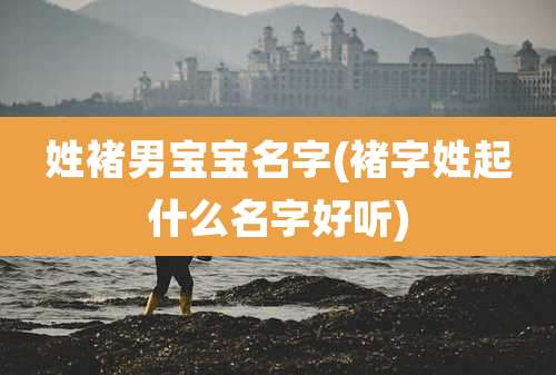 姓褚男宝宝名字(褚字姓起什么名字好听)