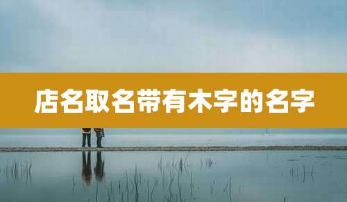 店名取名带有木字的名字