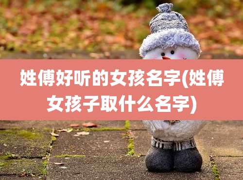 姓傅好听的女孩名字(姓傅女孩子取什么名字)