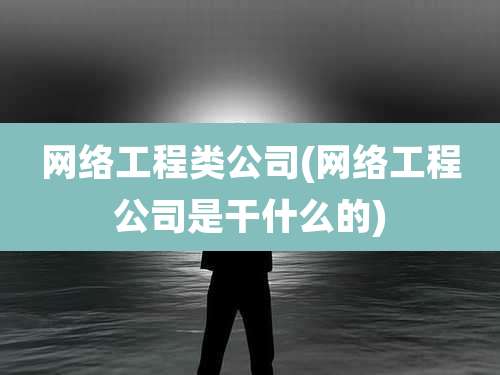 网络工程类公司(网络工程公司是干什么的)