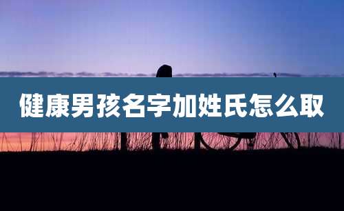 健康男孩名字加姓氏怎么取