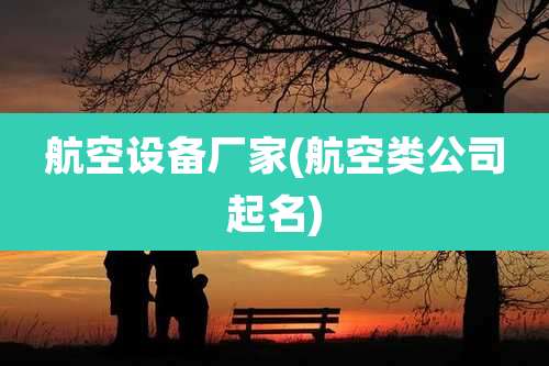 航空设备厂家(航空类公司起名)