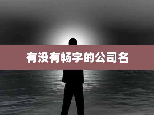 有没有畅字的公司名