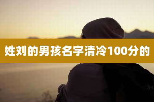 姓刘的男孩名字清冷100分的