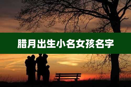 腊月出生小名女孩名字