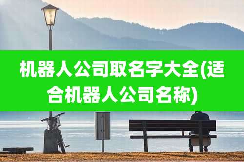 机器人公司取名字大全(适合机器人公司名称)