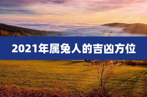 2021年属兔人的吉凶方位