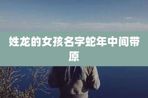 姓龙的女孩名字蛇年中间带原