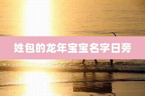 姓包的龙年宝宝名字日旁