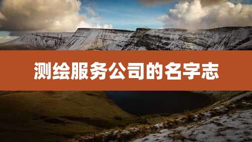 测绘服务公司的名字志