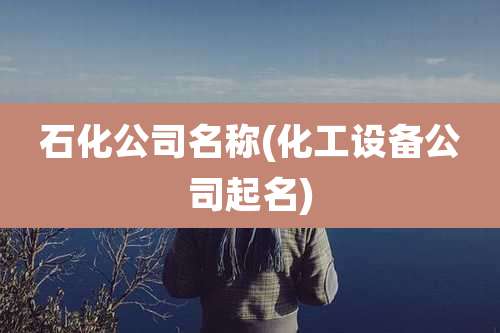 石化公司名称(化工设备公司起名)