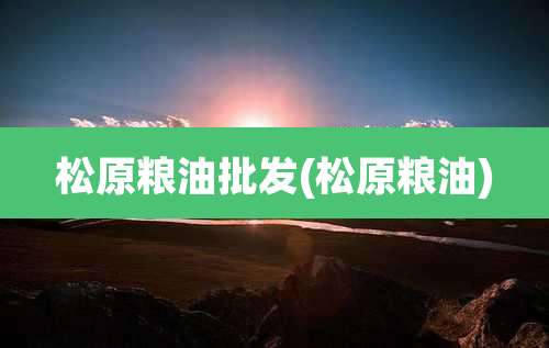 松原粮油批发(松原粮油)