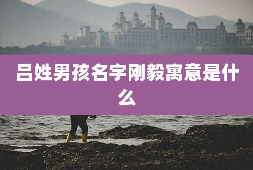 吕姓男孩名字刚毅寓意是什么
