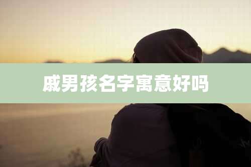 戚男孩名字寓意好吗