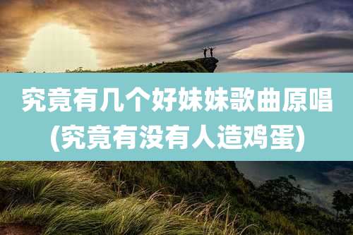 究竟有几个好妹妹歌曲原唱(究竟有没有人造鸡蛋)