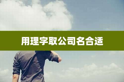用理字取公司名合适