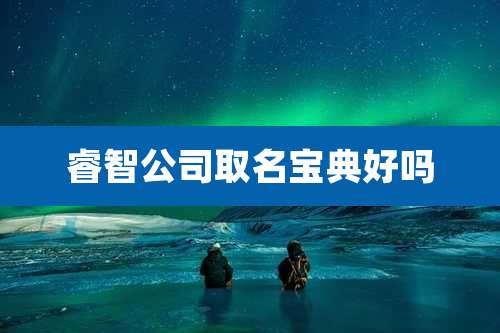 睿智公司取名宝典好吗