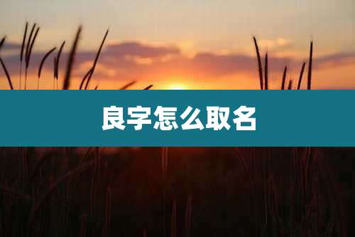 良字怎么取名