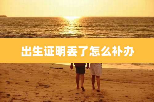 出生证明丢了怎么补办