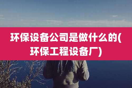 环保设备公司是做什么的(环保工程设备厂)