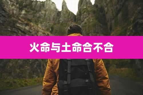 火命与土命合不合