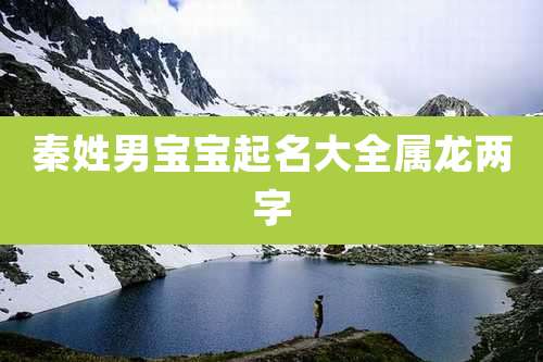 秦姓男宝宝起名大全属龙两字