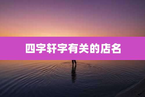 四字轩字有关的店名