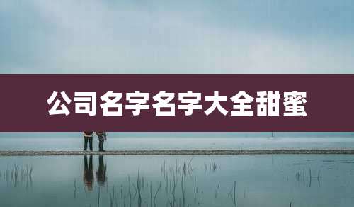 公司名字名字大全甜蜜