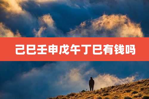 己巳壬申戊午丁巳有钱吗