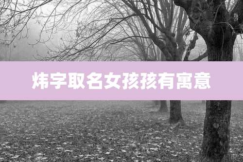 炜字取名女孩孩有寓意
