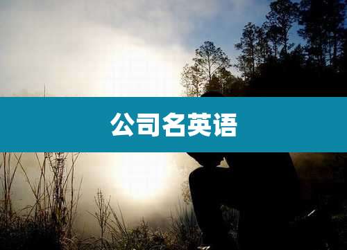 公司名英语