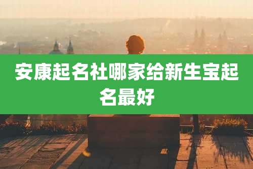 安康起名社哪家给新生宝起名最好