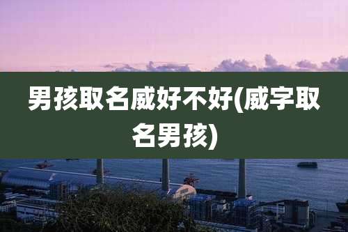 男孩取名威好不好(威字取名男孩)