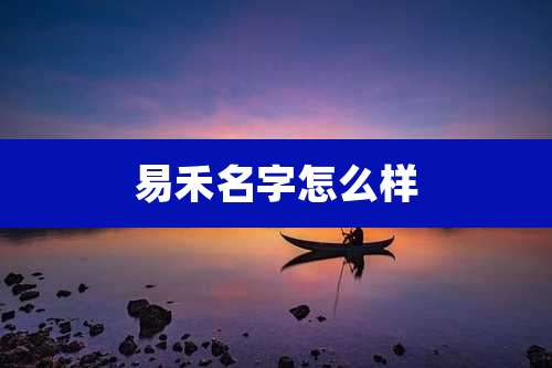 易禾名字怎么样