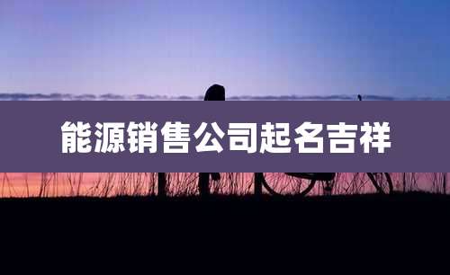 能源销售公司起名吉祥