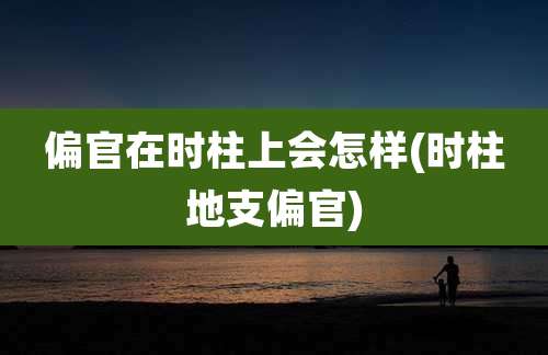 偏官在时柱上会怎样(时柱地支偏官)