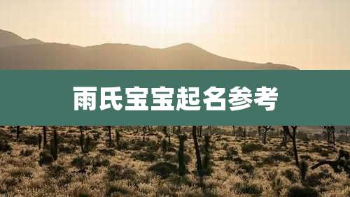 雨氏宝宝起名参考