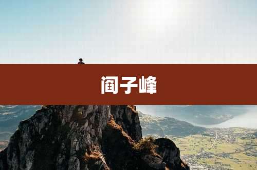 阎子峰